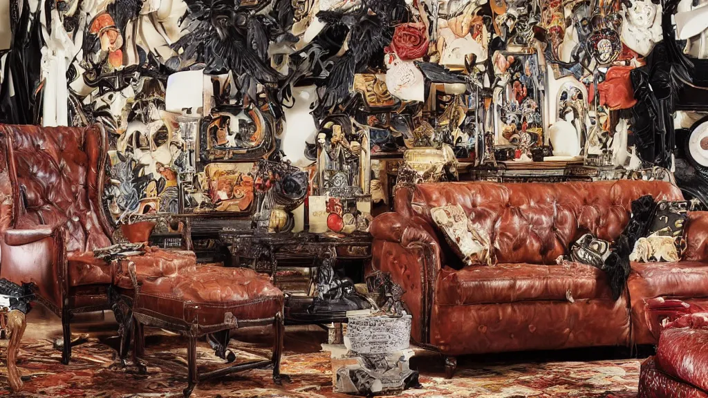 Image similar to maximalist dignified leather nightmare