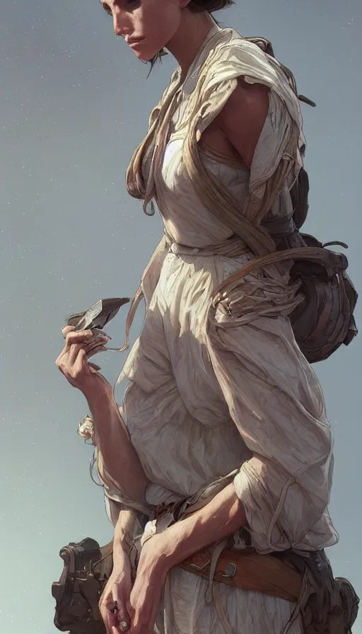 Image similar to peasent, sweaty, simple clothes, insane, intricate, highly detailed, digital painting, artstation, concept art, smooth, sharp focus, illustration, Unreal Engine 5, 8K, art by artgerm and greg rutkowski and alphonse mucha