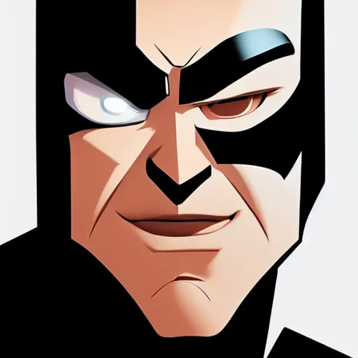 Image similar to face icon stylized minimalist batman : the animated series, loftis, cory behance hd by jesper ejsing, by rhads, makoto shinkai and lois van baarle, ilya kuvshinov, rossdraws global illumination