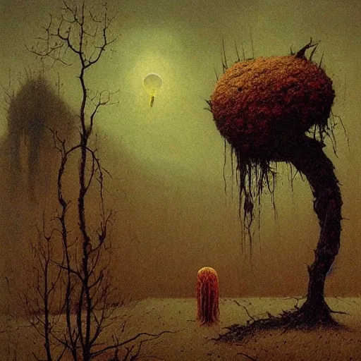 🍂 beksinski, eldritch, apocalypse, creepy creature, | Stable Diffusion ...