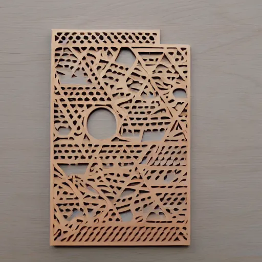 Image similar to layered lasercut wood