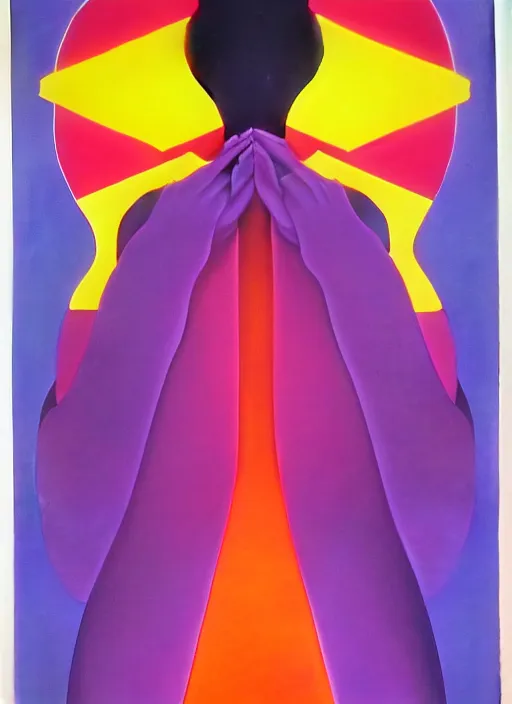 Prompt: devil in a dress by shusei nagaoka, kaws, david rudnick, airbrush on canvas, pastell colours, cell shaded, 8 k