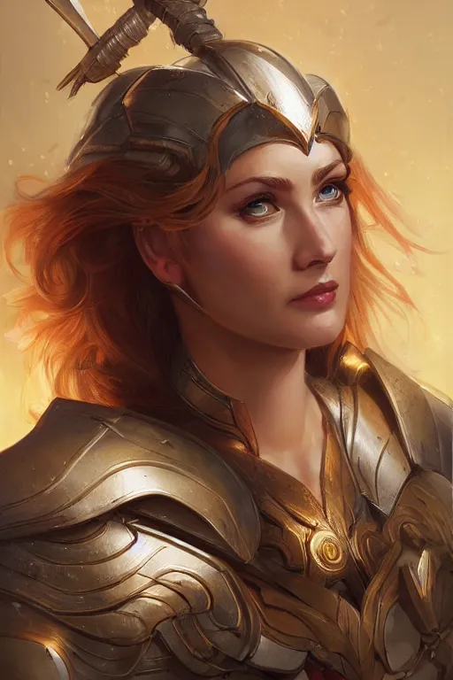 Image similar to amazon valkyrie athena, d & d, fantasy, portrait, highly detailed, headshot, digital painting, trending on artstation, concept art, sharp focus, illustration, art by artgerm and greg rutkowski and magali villeneuve