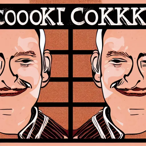 Image similar to portrait of a cook smiling at the camera, cartoon, digital art, symmetrical face