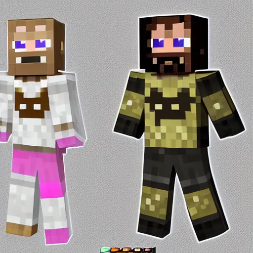 Image similar to Post Malone Minecraft skin, taken from MCSkins.com