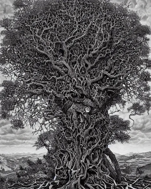 Prompt: the oracle of trees by dan hillier, masterpiece