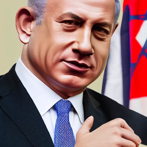 Image similar to benjamin netanyahu picture, photorealistic, detailed, photograph