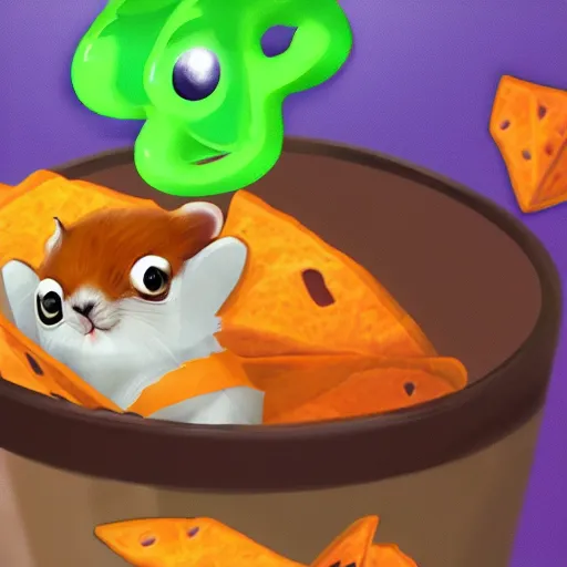 Hamster eating outlet dorito