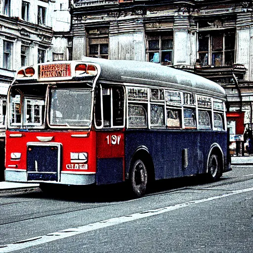Image similar to city bus 1 9 8 0 by semen faibisovich