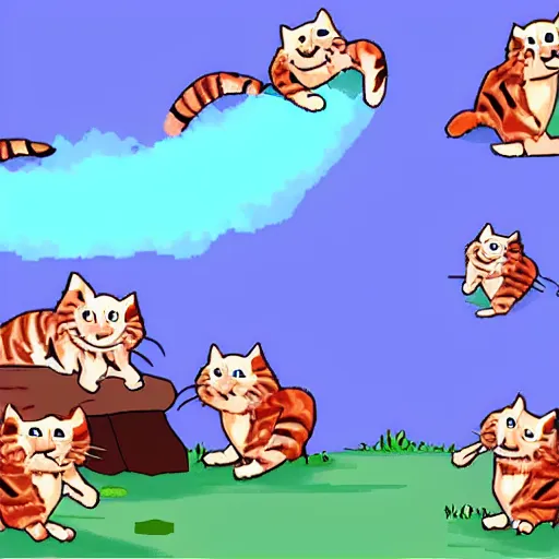 Prompt: worms Armageddon but with cats