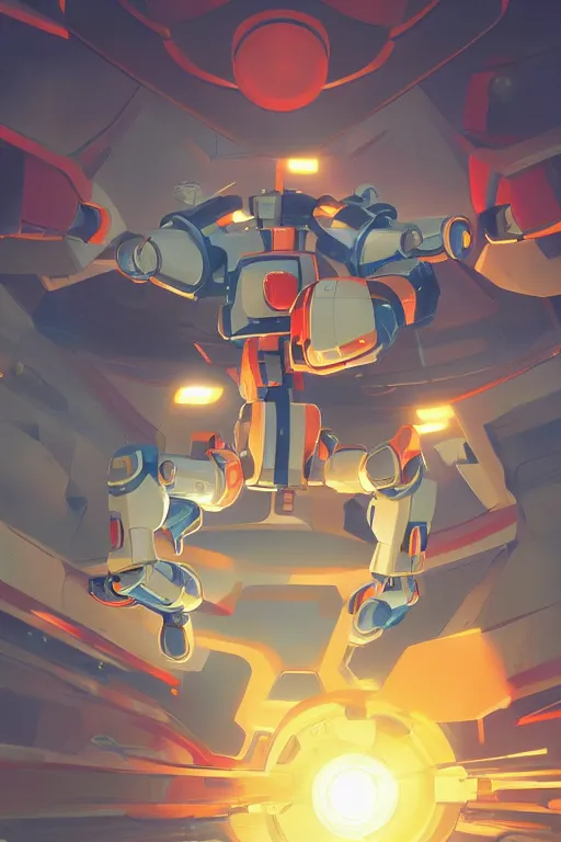 Image similar to metabots medabots medarotto medarot robot minimalist comics, behance hd by jesper ejsing, by rhads, makoto shinkai and lois van baarle, ilya kuvshinov, rossdraws global illumination ray tracing hdr radiating a glowing aura