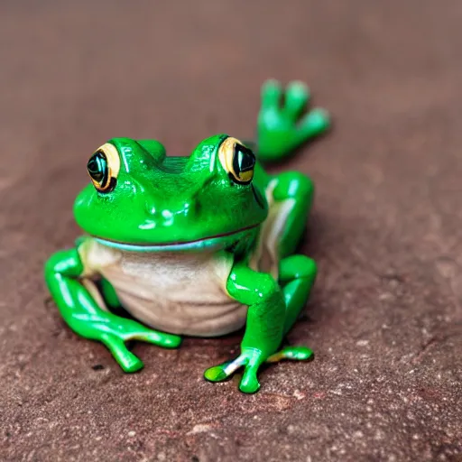 Image similar to frog as teapot, photo, 5 5 mm