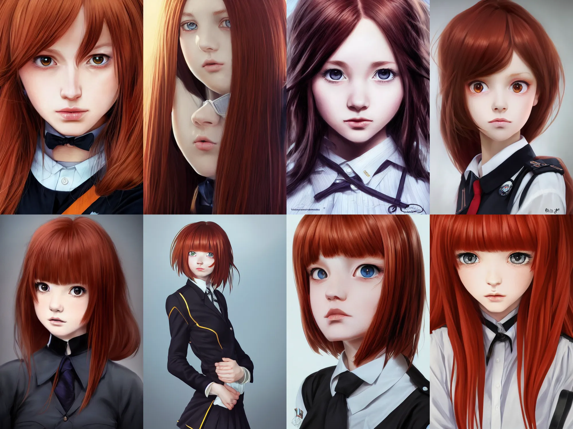 KREA - futaba sakura, extremely long orange hair, hair down to floor, by  tom bagshaw and ilya kuvshinov, rtx rendering, octane render 1 2 8 k, maya,  extreme high intricate details by