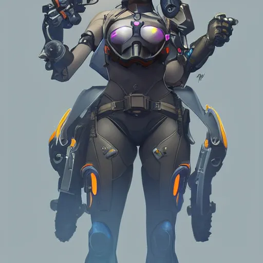 Image similar to overwatch widowmaker wearing a cyber gas mask, digital art, pretty face, very beautiful face, very detailed eyes, ultra detailed, by wlop, greg rutkowski,