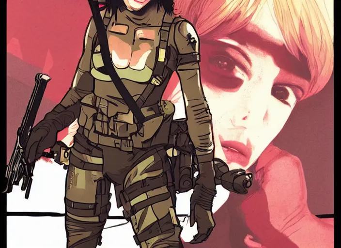 Prompt: Metal Gear Solid 5 Aubrey Plaza as Quiet :1 by sachin teng :6