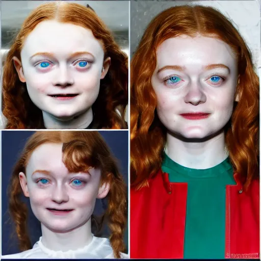 Image similar to sadie sink face as a kitchen sink