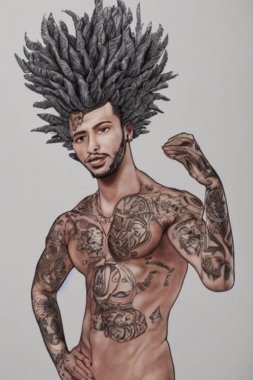 Image similar to a realistic detailed photo of a plumbus who is an attractive plumbus who is half plumbus and half plumbus, who is a male plumbus, singer Maluma, shiny skin, posing like a plumbus, blank plumbus