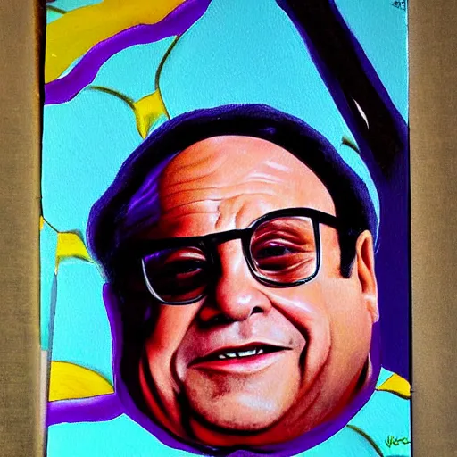 Prompt: Danny Devito painting by Stormy-McPikerton