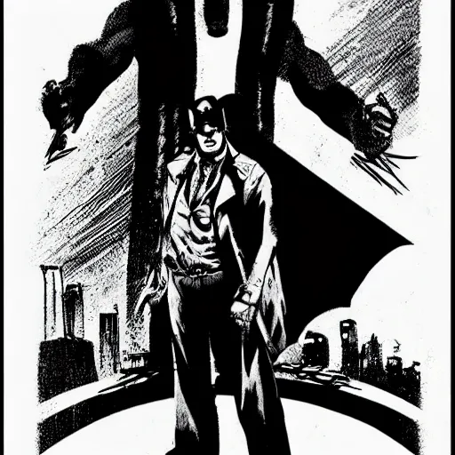 Image similar to milos zeman as sin city character drawn by frank miller