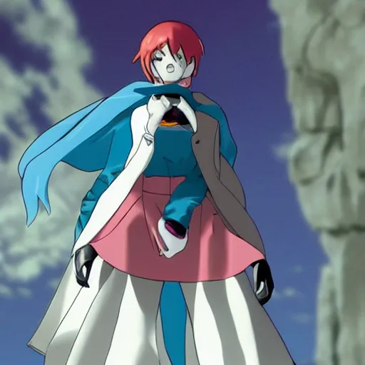 Image similar to Walter white is cosplaying asuka from evangelion