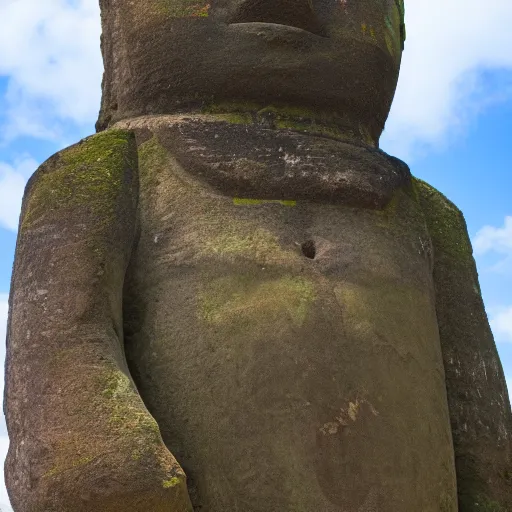 Prompt: photo of a moai statue of pikachu, 2 4 mm lens