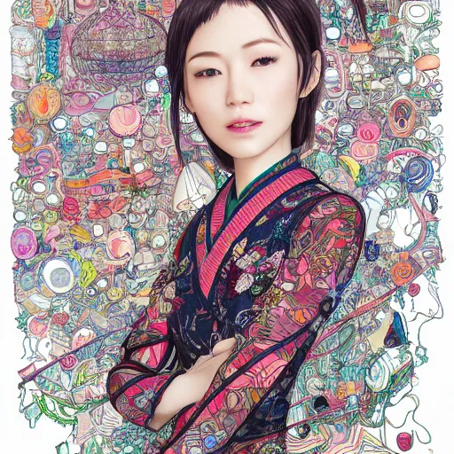 Prompt: the portrait of an incredibly cute and elegant japanese woman partially made of onions of all colors, an ultrafine detailed illustration by james jean, final fantasy, intricate linework, bright colors, behance contest winner, vanitas, angular, altermodern, unreal engine 5 highly rendered, global illumination, radiant light, detailed and intricate environment