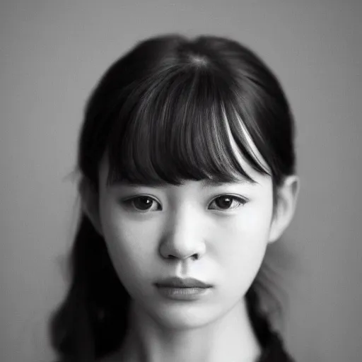 Image similar to a portrait photo of a beautiful young woman who looks like a korean carrie mulligan