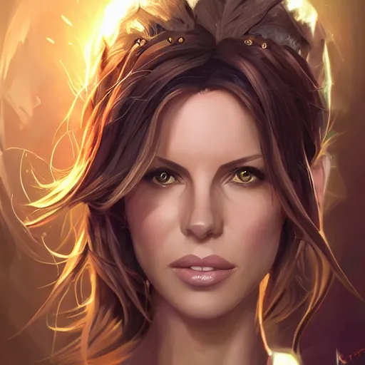 Image similar to portrait kate beckinsdale fantasy art heartstone video game icon, 2 d game art gta cover, official fanart behance hd artstation by jesper ejsing, by rhads, makoto shinkai and lois van baarle, ilya kuvshinov, rossdraws