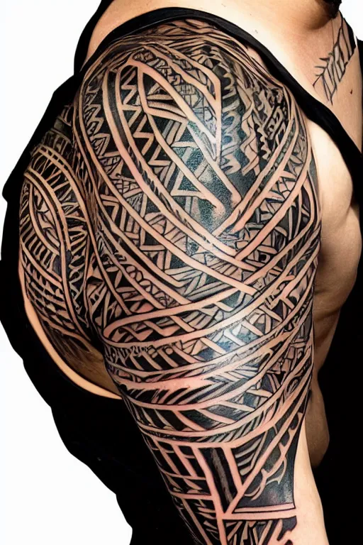 Image similar to a tribal tattoo made of thin swirling light streaks and ornate flowing light streams and smooth particle effects, unreal engine