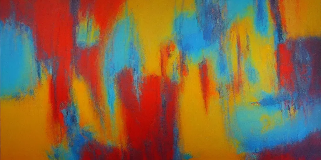 Image similar to contemporary abstract oil painting, modern fine art