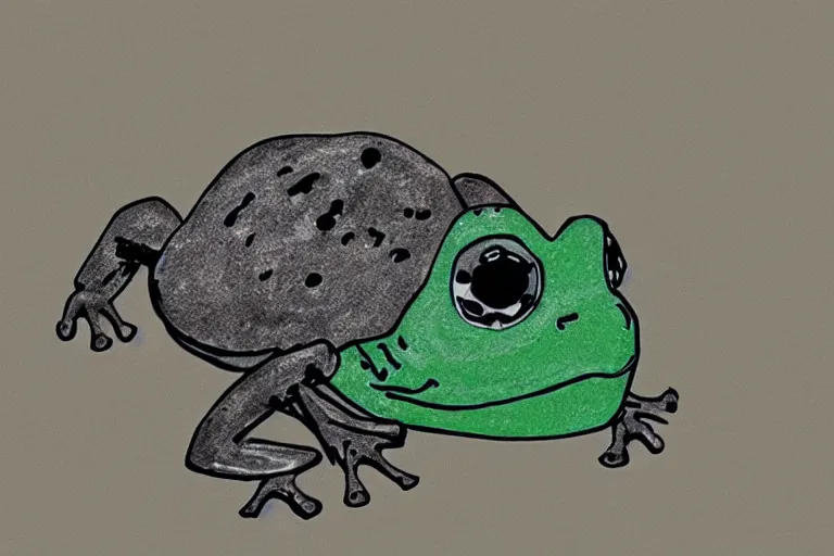 Image similar to cowboy frog