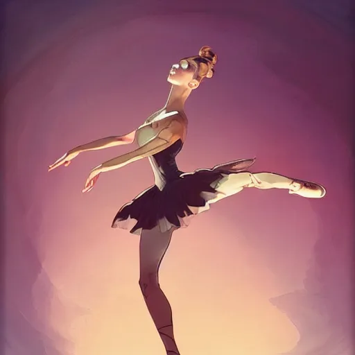 Image similar to ballerina overwhelmed with floating thoughts behance hd artstation by jesper ejsing, by rhads, makoto shinkai and lois van baarle, ilya kuvshinov, ossdraws, that looks like it is from borderlands and by feng zhu and loish and laurie greasley, victo ngai, andreas rocha