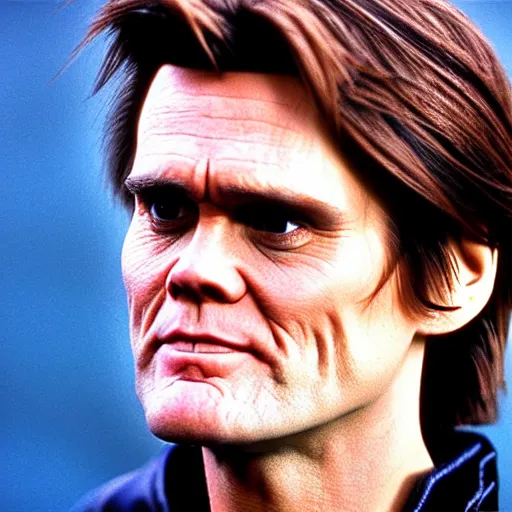 Prompt: Jim Carrey as Anakin Skywalker, still