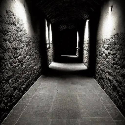 Image similar to the darkest hallway in the old castle