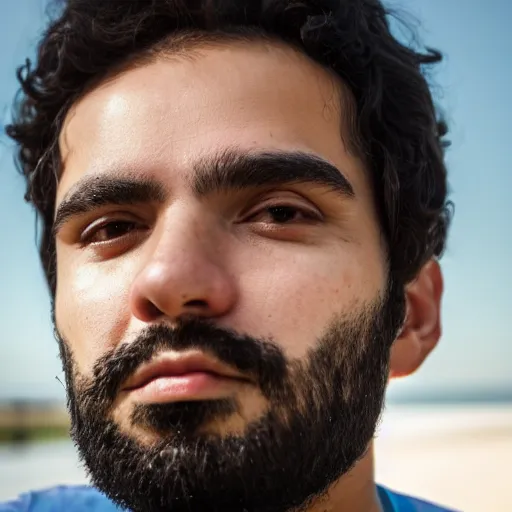 Image similar to Camilo Cesar Augusto Gomez Chaparro, perfect face proportions, beard, anthropologist, 8k, cinematic, reality,