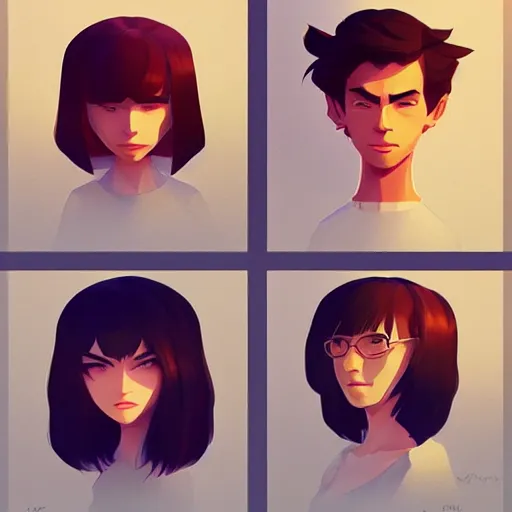 Image similar to face icon stylized minimalist 3 do interactive multiplayer, loftis, cory behance hd by jesper ejsing, by rhads, makoto shinkai and lois van baarle, ilya kuvshinov, rossdraws global illumination