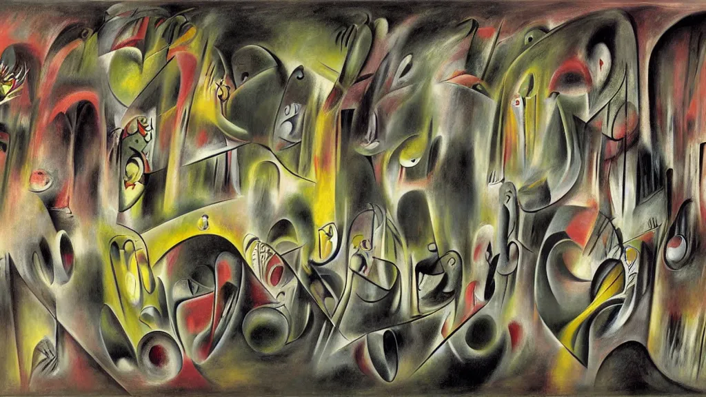 Image similar to an atmospheric biomorphic surrealist masterpiece, by roberto matta