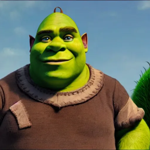 Image similar to Live action adaptation of Shrek (2041)