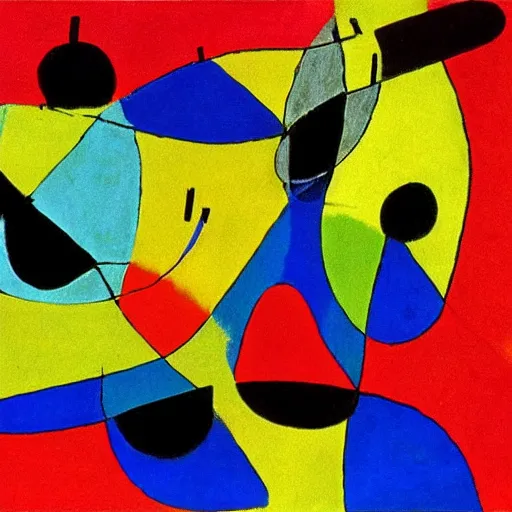 Prompt: art by joan miro