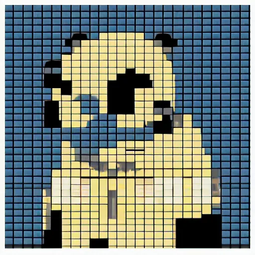 Prompt: panda in cga pixel art