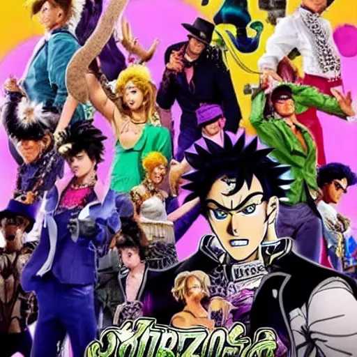 Prompt: jojo's bizarre adventure live action