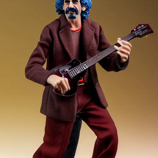 Image similar to frank zappa hot toys action figure promo shots 4 k photography