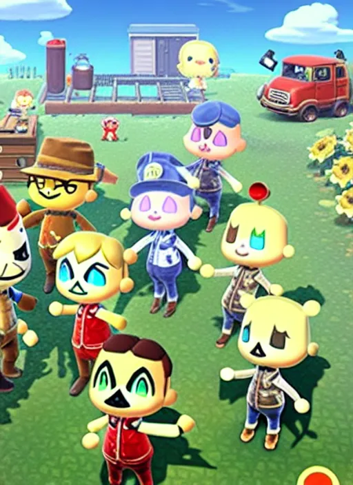 Image similar to fallout : animal crossing, promotional image, official media