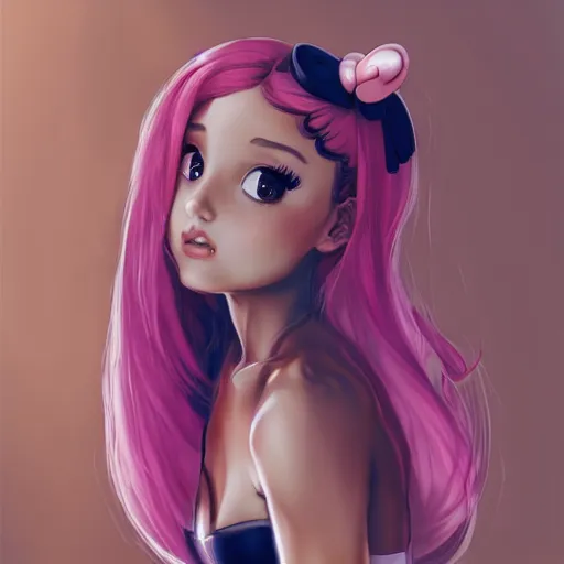 Prompt: ariana grande_as_a_Hello_Kitty_by_Stanley_Artgerm_Lau_WLOP_Rossdraws_James_Jean_Andrei_Riabovitchev_Marc_Simonetti_Yoshitaka_Amano_ArtStation_CGSociety