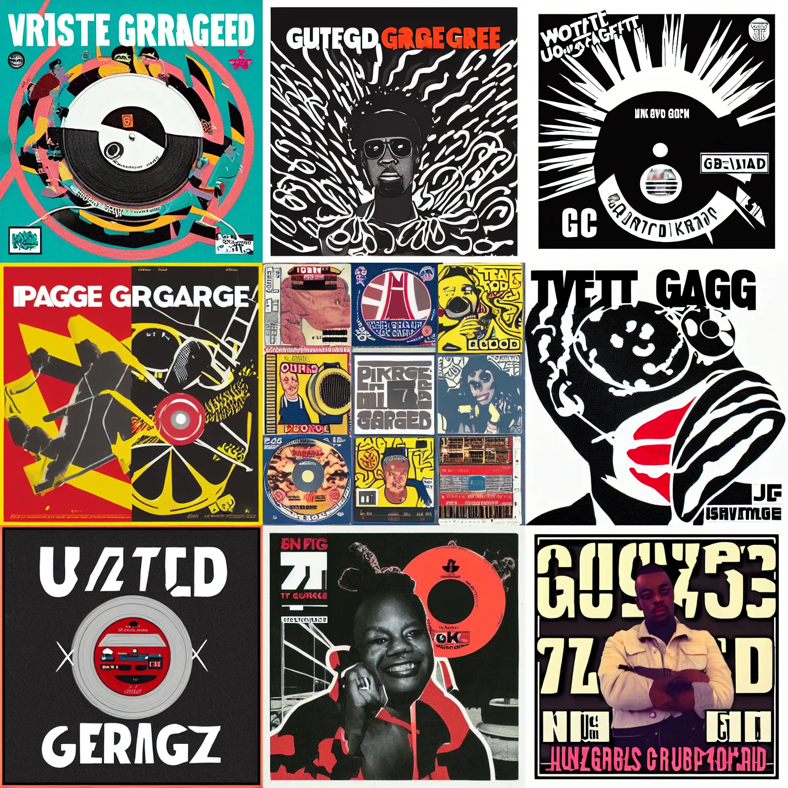 Prompt: Artwork for a UK garage 7 inch record