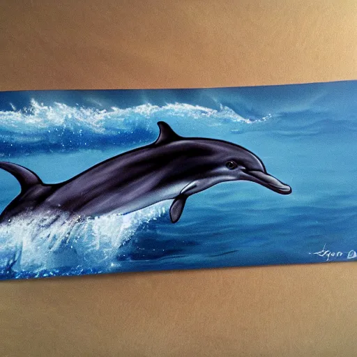 Image similar to photorealistic dolphin