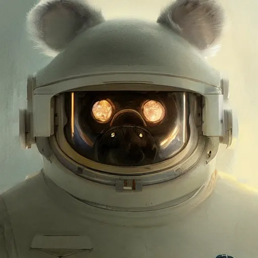 Image similar to chinchilla in a astronaut suit,, sharp focus, illustration, highly detailed, digital painting, concept art, matte, art by ruan jia and wlop and greg rutkowski, masterpiece