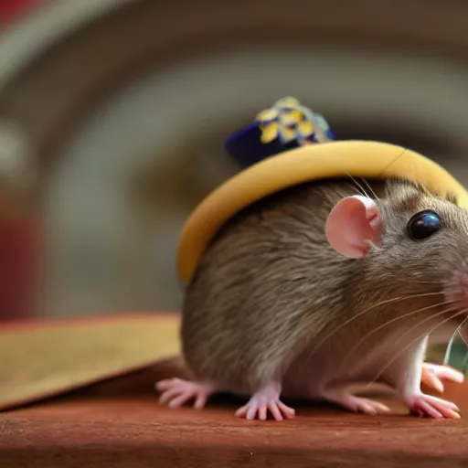 Image similar to rat wearing sombrero 4 k