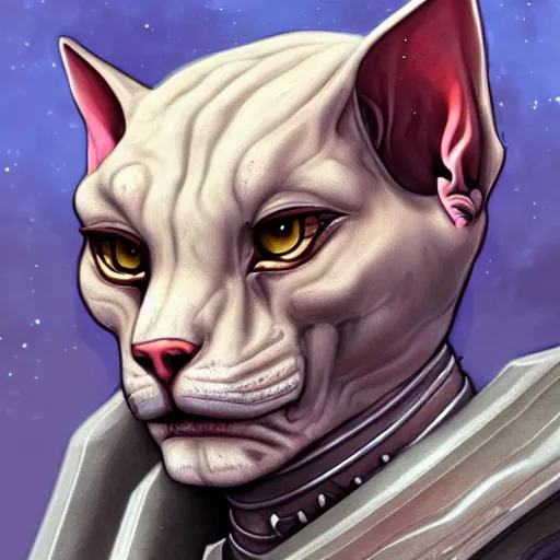 Prompt: Portrait of a evil Sphynx Cat as Emperor of Mankind, wh40k, elegant, digital painting, highly detailed, fantasy, artstation, concept art, smooth, sharp focus, illustration