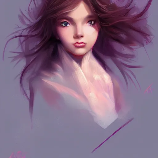 Image similar to beautiful girl, digital art, trending on artstation